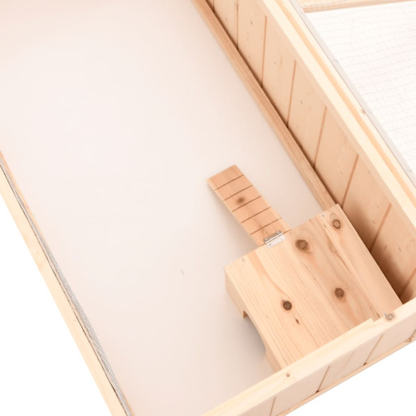Cușcă Hamster Lemn Masiv - 104x52x54 cm - Ventilație Perfectă