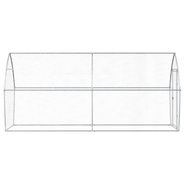 Coteț Păsări Oțel Galvanizat - 400x105x182 cm - Livrare Gratuită