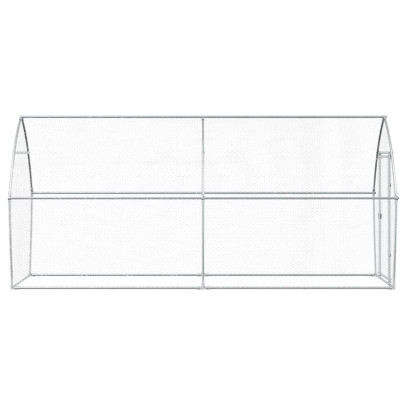 Coteț Păsări Oțel Galvanizat - 400x105x182 cm - Livrare Gratuită