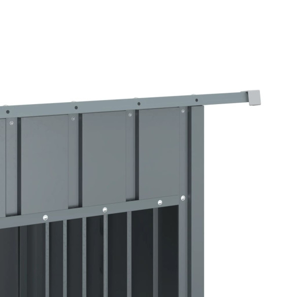 Cușcă Câine Oțel Galvanizat cu Acoperiș Antracit 153x91x110 cm