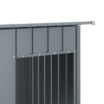 Cușcă Câine Antracit 196x91x110 cm - Oțel Galvanizat