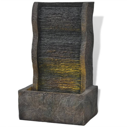 Fântână Interior Polirășină cu LED - Livrare Gratuită