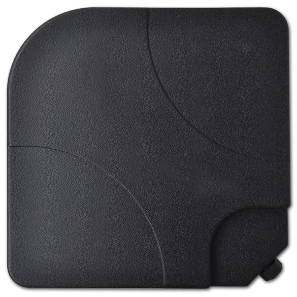 Umbrelă Soare Grădină Aluminiu cu Bază Portabilă - Alb