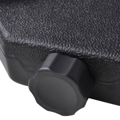 Umbrelă Soare Grădină Aluminiu cu Bază Portabilă - Alb