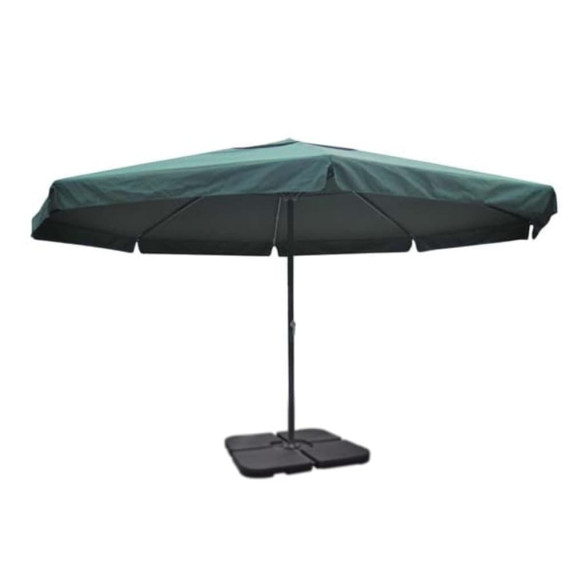 Umbrelă de soare din aluminiu cu bază portabilă - Verde