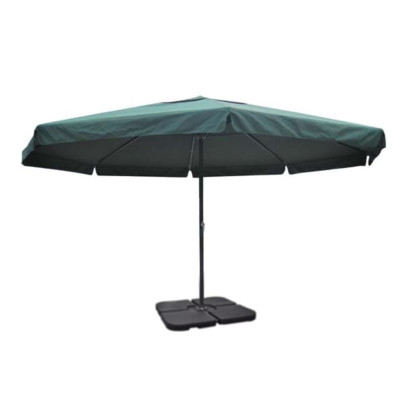 Umbrelă de soare din aluminiu cu bază portabilă - Verde