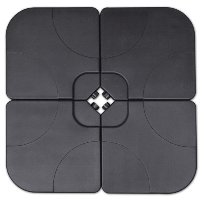 Umbrelă de soare din aluminiu cu bază portabilă - Verde