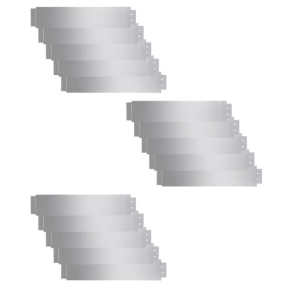 Gard de gazon - 15 bucăți - Oțel galvanizat | Livrare gratuită