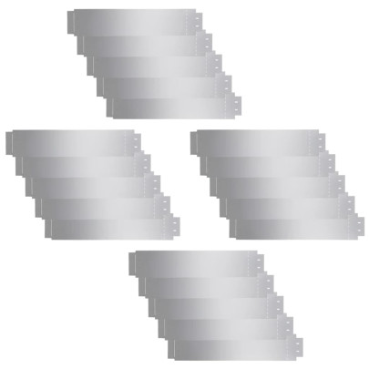 Gard Gazon Oțel Galvanizat - 20 bucăți - Livrare Gratuită