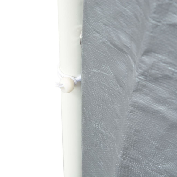 Cort de Petrecere 4x8m Gri - Impermeabil, cu Ferestre