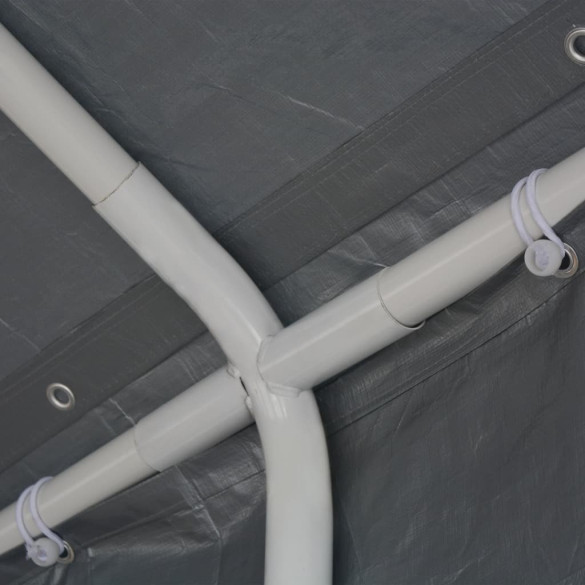 Cort de Petrecere 6x12m Gri - Rezistent la Apă