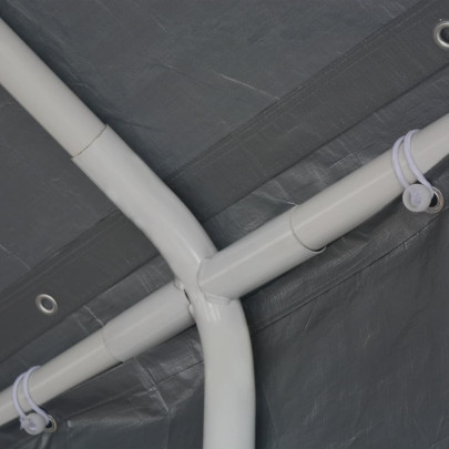 Cort de Petrecere 6x12m Gri - Rezistent la Apă