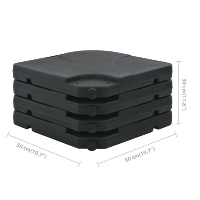 Umbrelă de grădină cu bază portabilă - Antracit