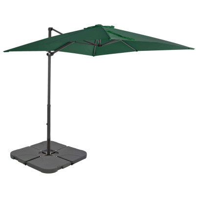 Umbrelă de grădină cu bază portabilă - Verde