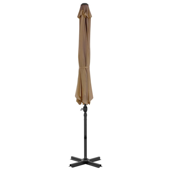 Umbrelă de grădină cu bază portabilă - Gri taupe | Livrare gratuită Umbrelă de grădină cu bază portabilă - Gri taupe | Livrare gratuită