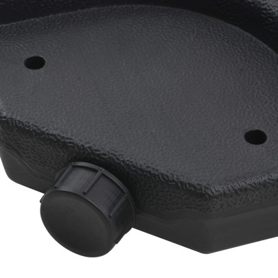 Umbrelă de grădină cu bază portabilă - Gri taupe | Livrare gratuită