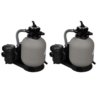 Pompe filtru cu nisip - 2 buc. - 600 W - 17000 l/h