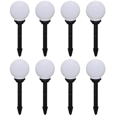 Lămpi Solare LED pentru Alei - Set 8 bucăți cu Țăruș