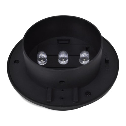 Set 12 Lămpi Solare Gard LED Negru | Iluminare Exterior