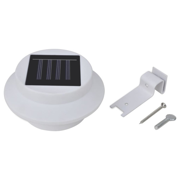 Set 12 Lămpi Solare pentru Gard - LED Alb Rece