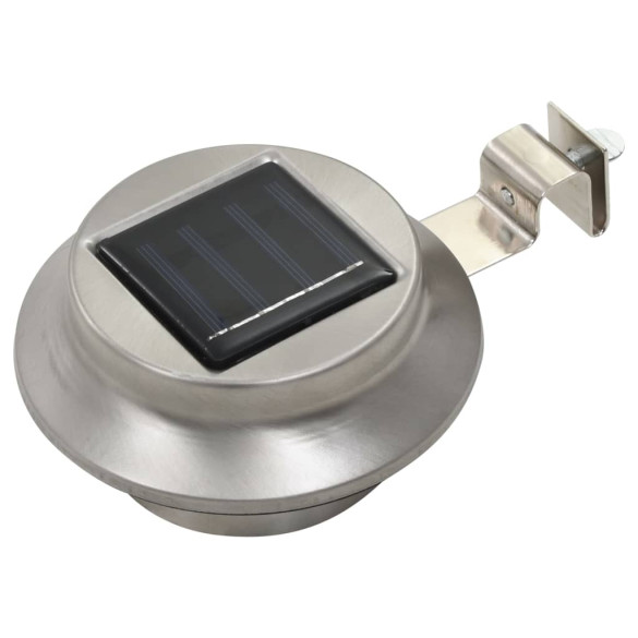 Lămpi Solare Exterior LED - 12 bucăți - Alb - 12 cm