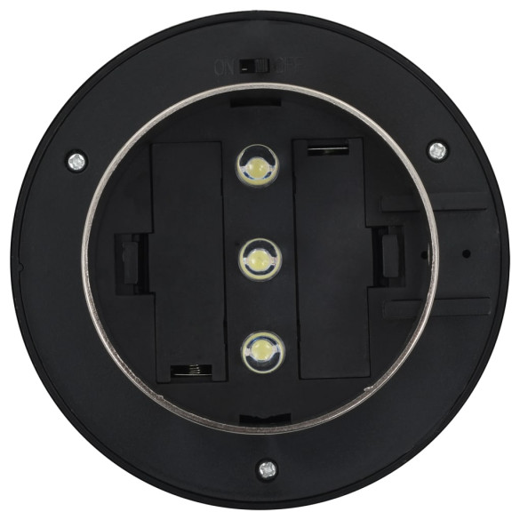 Lămpi Solare Exterior LED - 12 bucăți - Alb - 12 cm