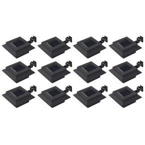 Set 12 Lămpi Solare Exterior Negru | LED | Livrare Gratuită