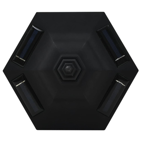 6 Lămpi Solare Exterior LED Negru - Iluminare Auto