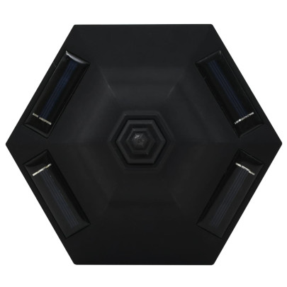 6 Lămpi Solare Exterior LED Negru - Iluminare Auto