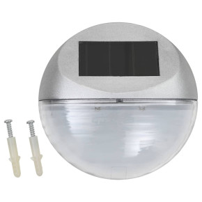 Set 24 Lămpi Solare Perete Exterior Argintii | LED 2