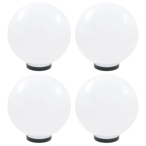 Lămpi Glob LED 30 cm - Set 4 bucăți - Iluminat Exterior