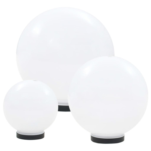 Set 6 Lămpi Glob LED pentru Grădină - 20/30/40 cm
