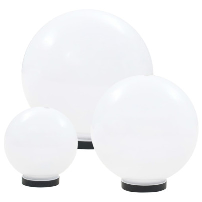 Set 6 Lămpi Glob LED pentru Grădină - 20/30/40 cm