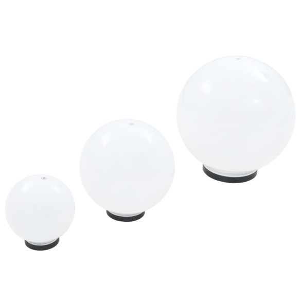 Set 6 Lămpi Glob LED pentru Grădină - 20/30/40 cm