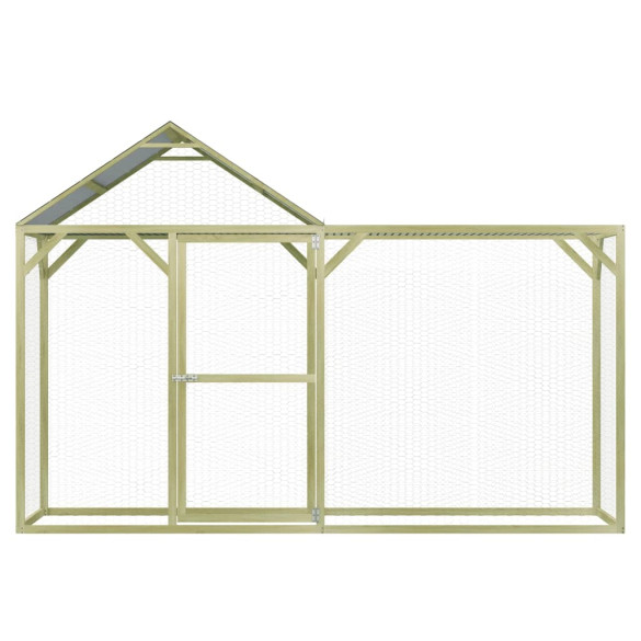 Coteț Păsări Lemn Pin Tretat 3x1.5x2m - Livrare Gratuită
