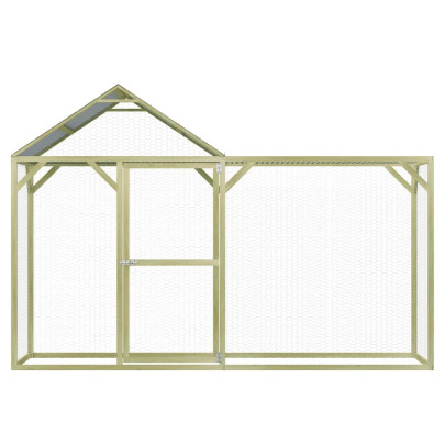 Coteț Păsări Lemn Pin Tretat 3x1.5x2m - Livrare Gratuită