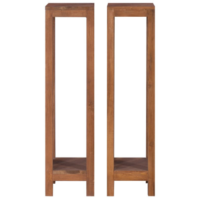 Suporturi Plante Lemn Tec - 2 Bucăți - 25x25x100 cm