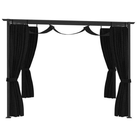 Pavilion Antracit 4x3m - Cort exterior rezistent Pavilion Antracit 4x3m - Cort exterior rezistent