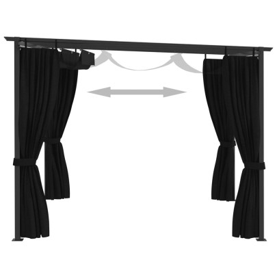 Pavilion Antracit 4x3m - Cort exterior rezistent