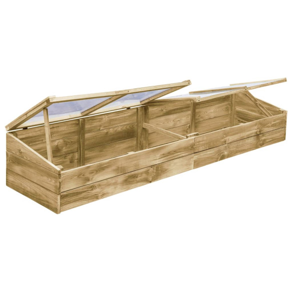 Seră gradina lemn pin - 2 bucăți 200x50cm - Livrare gratuită Seră gradina lemn pin - 2 bucăți 200x50cm - Livrare gratuită