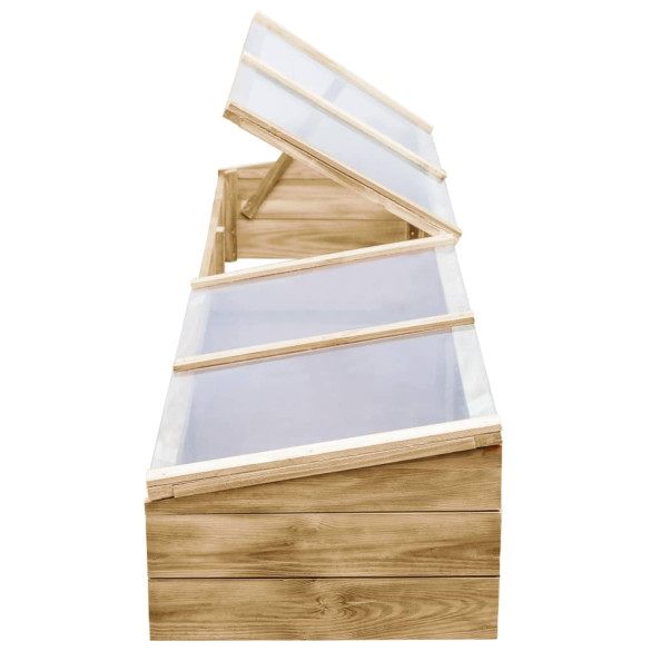 Seră gradina lemn pin - 2 bucăți 200x50cm - Livrare gratuită Seră gradina lemn pin - 2 bucăți 200x50cm - Livrare gratuită