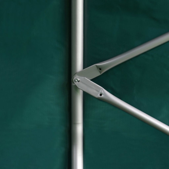 Cort pentru Animale Mari 3,7x3,7 m - Verde PVC Rezistent