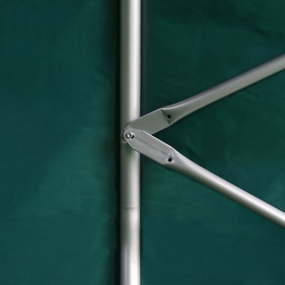 Cort pentru Animale Mari 3,7x3,7 m - Verde PVC Rezistent