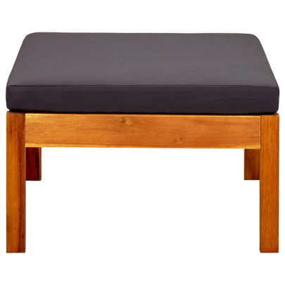 Set Bancă Grădină cu Copertină și Taburete - Lemn Acacia