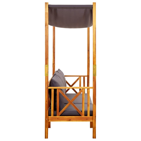 Set Grădină Lemn Acacia - Bancă cu Masă și Taburete