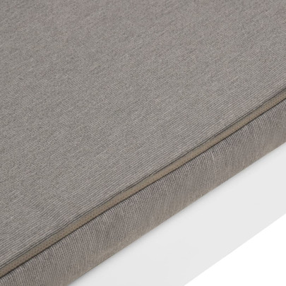 Set 2 Bănci Grădină cu Perne - Alb, Plastic - Livrare Gratuită