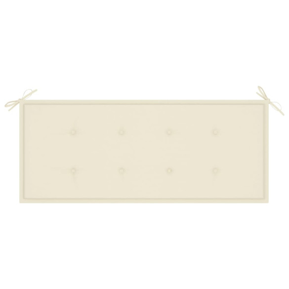 Bancă Grădină 2 Locuri cu Pernă - Lemn Eucalipt Masiv