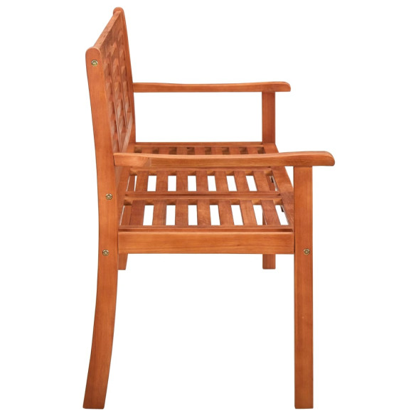 Bancă Grădină 3 Locuri cu Pernă - Lemn Eucalipt Masiv