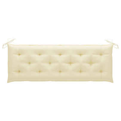 Bancă Grădină 3 Locuri cu Pernă - Lemn Eucalipt Masiv