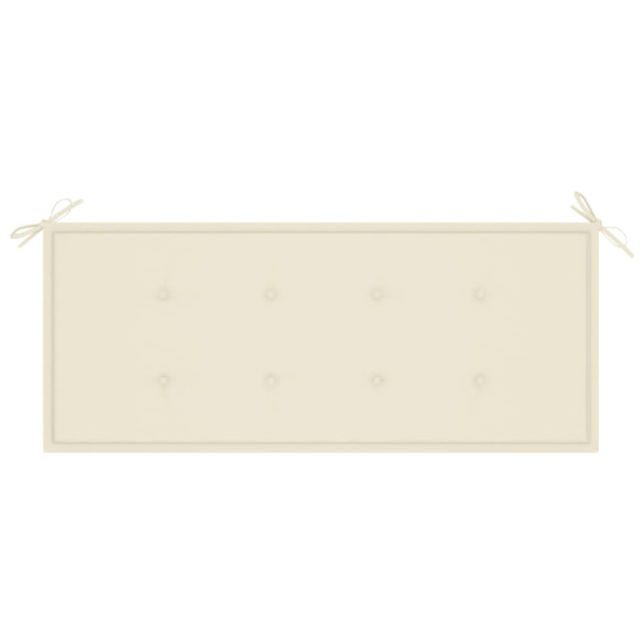 Bancă Grădină 2 Locuri cu Pernă - Lemn Eucalipt Natural